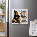Motivational Ceramic Fridge Magnet | Dream Big Work Hard Stay Humble Shine More | 3D UV Printed Inspirational Gift