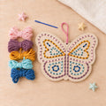 Wooden Butterfly Yarn Sewing Kit, Fine Motor Skills Craft for Kids (Ages 5+)